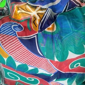 Sari Pareo Sarong Beach Cover up skirt Sheer 90" x 42"